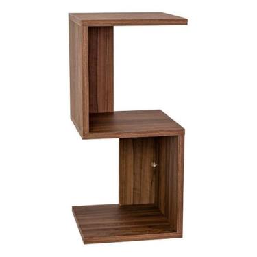Imagem de Mesa De Cabeceira Modelo S Mdf Ameixa Negra - Foto Real Do P Acabament