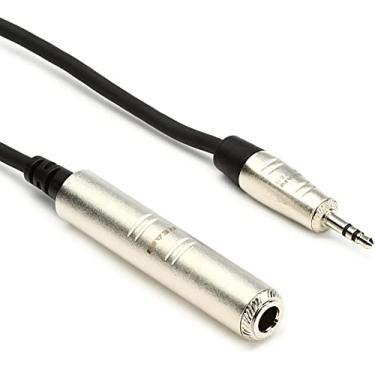 Imagem de Hosa HXSM-005 REAN 1/4 polegada TRS para 3,5 mm TRS Pro cabo adaptador de fone de ouvido, 1,5 m, 5 ft