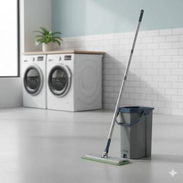 Imagem de Mop Flat Nobre Rodo: Limpeza Completa, 360° e Sem Esforço