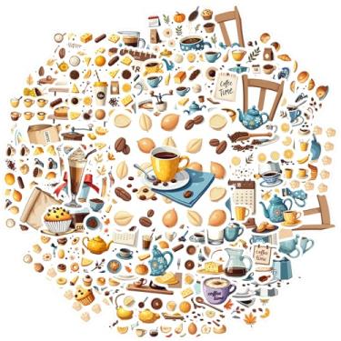 Imagem de 150 peças adesivos de café da manhã utensílios de cozinha adesivos aquarela vintage para guitarra, laptop, capacete, skate, telefone faça você mesmo, guitarra, laptop, notebook, mala, copo