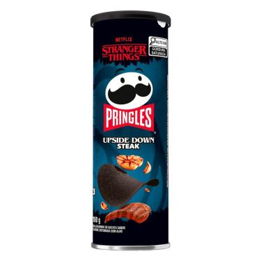 Imagem de Batata Pringles Netflix Stranger Things Upside Down Steak Carne Defumada com Alho 100g