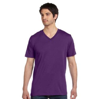 Imagem de Camiseta Bella Jersey manga curta gola V (3005), Team Purple, X-Large