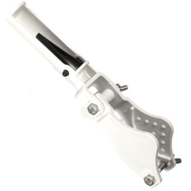 Imagem de Aquatonics Suporte para tablet de piscina resistente – estrutura ABS e aço inoxidável, alça de clipe EZ, parafuso de asa ajustável – serve para tablets de 7,6 cm para limpeza de manchas com mastro