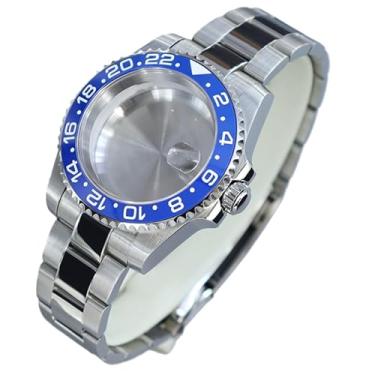 Imagem de FEIYASHI Caixa de relógio de mergulho masculina de aço inoxidável GMT bisel de cerâmica preto/azul para movimento NH35/NH36 Miyota8215 8205 2824, Tampa inferior sólida 5, For ETA2824 PT5000 Movement