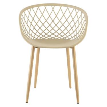 Imagem de Cadeira Com Braços Polipropileno Clarice Nude - D`Rossi