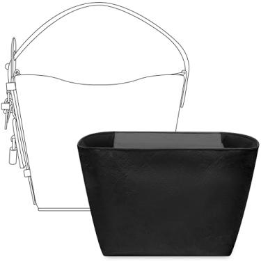 Imagem de FANJI Project Bolsa organizadora para bolsa LV All In BB, ajuste personalizado, leve, resistente à água, com capa flip magnética premium (preto fosco)