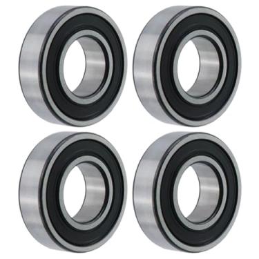 Imagem de Crapyt Rolamentos de vedação de borracha dupla 6003-2RS, ID 17 mm x OD 35 mm x largura 10 mm rolamentos de esferas de ranhura profunda, para máquinas industriais, motocicletas, automóveis, ferramentas