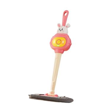 Imagem de oshhni Esfregão infantil com luzes e sons, ferramenta de limpeza interativa, presente para desenvolvimento da coordenação fina, esfregão elétrico para, Rosa