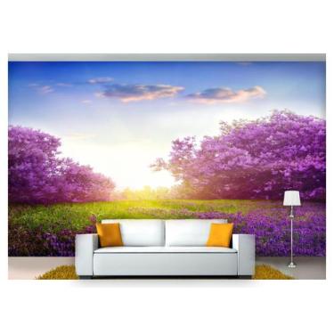 Imagem de Papel De Parede Jardim Caminho Flores 3D Jjp44 - Você Decora