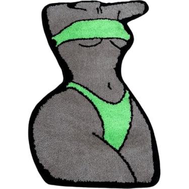 Imagem de LAKEA Tapete de biquíni sexy, tapete de banheiro, tapete macio e chique, tapete de quarto, tapete de sala de estar, tapete estético, decoração de quarto de casa (39,4 x 23,5 cm)