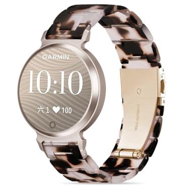 Imagem de Compatível com Garmin Lily 2 Active Watch Band Resina, Pulseira de Substituição de 14 mm para Lily 2/2 Classic/2 Active Smart Watch Acessório para Mulheres com Fivela de Aço Inoxidável, Pedra