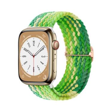 Imagem de Pulseira De Elástico Trançado Solo Loop Para Apple Watch De 45mm 44mm 