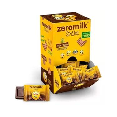 Imagem de Zeromilk, Chocolate sem Lactose 40% Cacau Smiles 30x5g - Zeromilk
