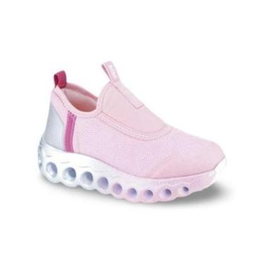 Imagem de Tênis Infantil Menina Bibi Roller Sport Rosa Doce com Prata-Feminino