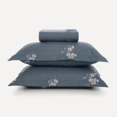 Imagem de Lençol King com Elástico e Fronhas Karsten Helen 200 Fios