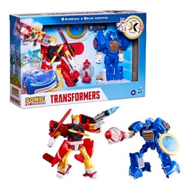 Imagem de Transformers Collaborative Sonic the Hedgehog x Brinquedos Transformers, Figuras Wingtail e Blue Boo