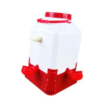 Imagem de IEUDNS Bebedouro portátil e para galinhas, codornas e gansos, ideal para criação de aves, 4 Tigela