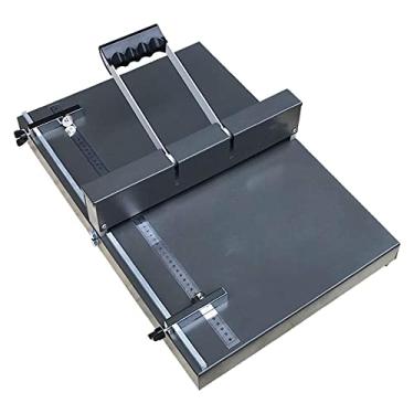 Imagem de LMJYU Máquina de vinco manual de 350 mm de 350 mm, máquina de vinco de papel de pontuação A3/A4, com régua de posicionamento, base antiderrapante, vinco de papel de metal resistente de mesa, para