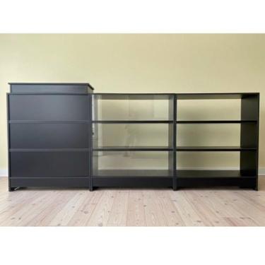 Imagem de Balcão Caixa + 2 Expositores Lojas E Comércios Preto - Suprema Móveis