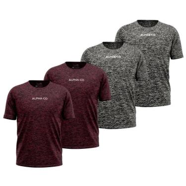 Imagem de Kit 4 Camisetas Dry Alpha Co Masculina-Masculino