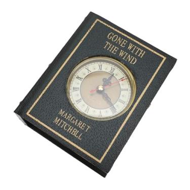 Imagem de Ymiko Caixa de Livro Decorativa Estilo Vintage Com Relógio, Armazenamento Multifuncional de Livros Falsos para Escritório ou Casa, Organizador Compacto Com Exibição de Tempo (2806B‑05 Verde Escuro)