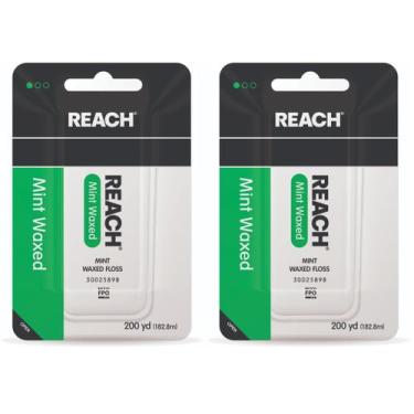Imagem de Dental Floss Reach Waxed Eficaz para Remoção de Placa Bacteriana, Paco