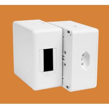 Imagem de Caixa de Distribuição com Tomada 2p+terra 20a para Disjuntores Din Fam