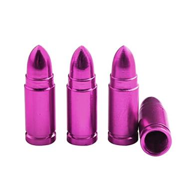 Imagem de Tipo de bala Tampas válvula liga alumínio Padrão americano para carro motocicleta bicicleta 4 unidades Fácil instalar Aj