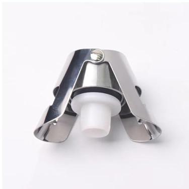 Imagem de Tampa de garrafa de champanhe de aço inoxidável à prova de vazamento, fresca, conservadora, durável, ferramenta de vedação de vinho prata