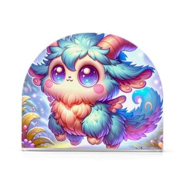 Imagem de Suporte de guardanapo de fantasia fofo de desenho animado, porta-guardanapos acrílico para mesas, suporte de guardanapo de pé para jantar cozinha restaurante decoração de casa acessórios de bar