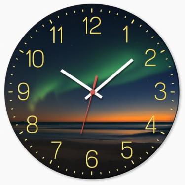 Imagem de Relógio de Parede Luxo Preto com Dourado – Design Abstrato 3 Moderno 29cm Pendulart (abstrato19)