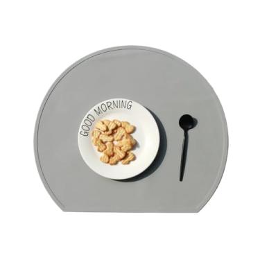 Imagem de 4 peças, jogo americano de silicone, multifuncional, impermeável, lavável, isolamento térmico, tapete para porta-copos para mesa de jantar, acessórios de cozinha, ideal para uso em sala de jantar