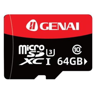 Imagem de Cartao de Memoria 64GB, Professional Cartão Micro SD, Velocidade de Leitura 80Mbs, Cartão de Memória para Smartphones, Tablets, Câmeras de Ação, GPS, Drones