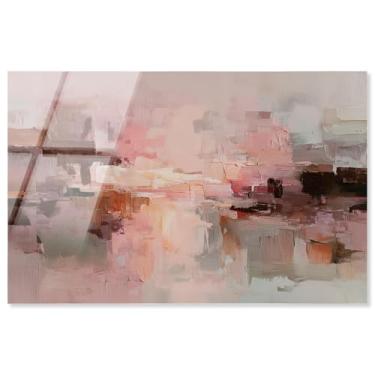 Imagem de Creamy Rose Palette IV impressão acrílica arte de parede rosa por Art Remedy, pronto para pendurar, 76 x 50 cm