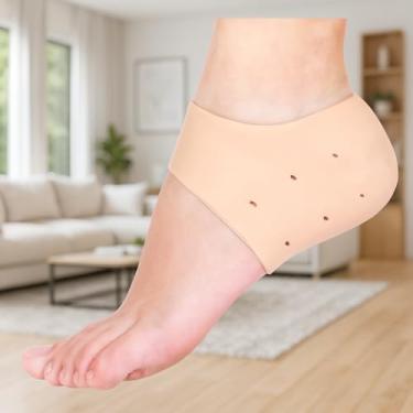 Imagem de Protetor Calcanhar Meia Silicone Gel Esporão Calos Fissuras