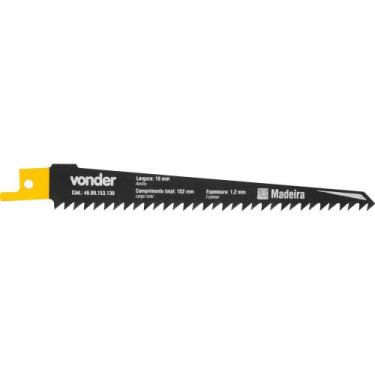 Imagem de Lâmina para Serra Sabre Vonder Madeira com 2 peças