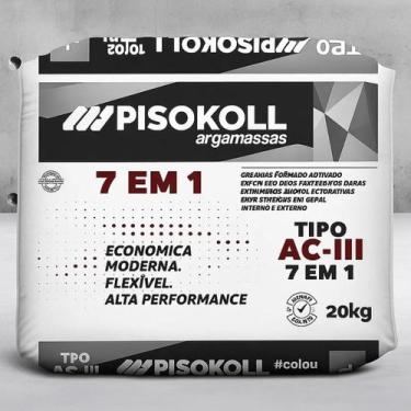 Imagem de Argamassa AC III Int/Ext 7 Em 1 Cinza - Pisokoll