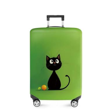 Imagem de ANNA QUEEN Capa de mala, protetor de mala, capa de viagem para bagagem de 50 a 86 cm, acessórios de viagem de elastano extensível e lavável, 111, L(fits 28-30Inch suitcase), Moderno