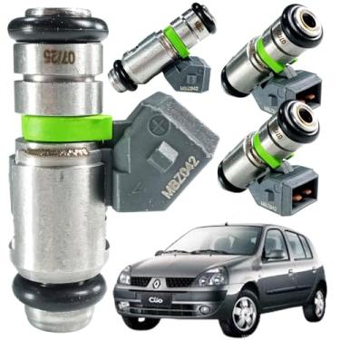 Imagem de Kit Com 4 Bicos Injetores Clio 1.6 16V Flex 2000 Até 2008-50154202, IWP042