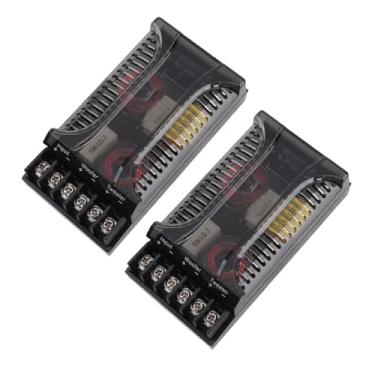 Imagem de Generic Divisor de Frequência de Alto-falante de Carro de 2 Vias, Acabamento Requintado, Proteção contra Sobrecorrente, Fácil de Usar para Entusiastas de Carros, Preto, 2 Peças