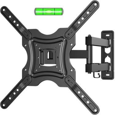 Imagem de Full Motion TV Wall Mount Bracket Swivel Tilt Extension Rotation for Echo Show 21/15 and Most 19-55 Inch LED LCD Flat Curved Screen TVs & Monitors, Max VESA 400x400mm up to 66lbs
