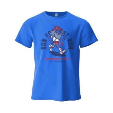 Imagem de Camiseta Gráfica Oversized De Algodão Para Corrida Masculina, Tops De 