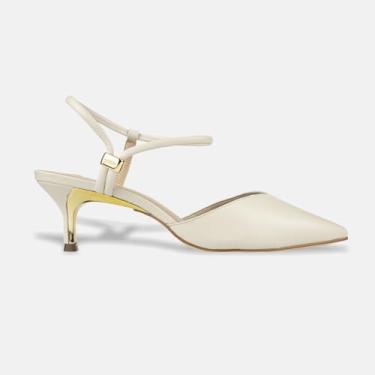 Imagem de Sapato Scarpin Chanel Luz da Lua Slingback Panna