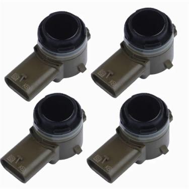 Imagem de HTNAFONI 1 sensor de estacionamento PDC OEM JU5T-15K859-ACW (Cor: 4 peças preto)