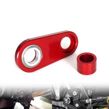 Imagem de GUANYMOTOR GSX1300R alavanca de mudança de marcha esquerda compatível com Hayabusa GSX 1300R 2022 2023 2024 CNC acessórios de estabilizador de câmbio de motocicleta off-road (vermelho)