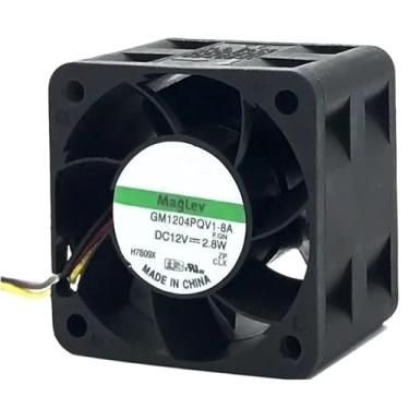 Imagem de 1 peça GM1204PQV1-8A 12V 2,8W 40MM 4028 3 linhas 1U 2U Ventilador de refrigeração de servidor 9200rpm 14CFM (2pin)