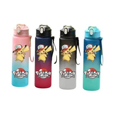 Imagem de Garrafa De Água Esportiva Pokémon Pikachu Charizard 800ML À Prova De V