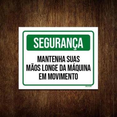 Imagem de Kit 3 Placas Segurança Mantenha Suas Mãos Longe - Sinalizo.Com