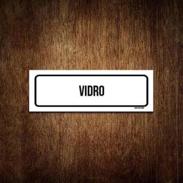Imagem de Placa De Sinalização Setor - Vidro (23X9) - Sinalizo.Com