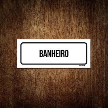 Imagem de Placa Sinalização - Setor Banheiro (23X9) - Sinalizo.Com
